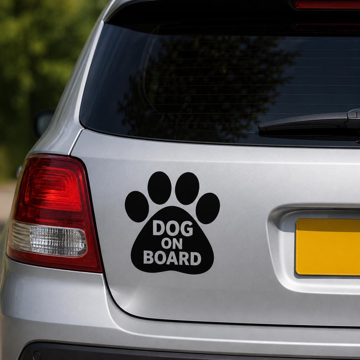 Dog on Board Car Decal – Waterproof Vinyl Window Sticker