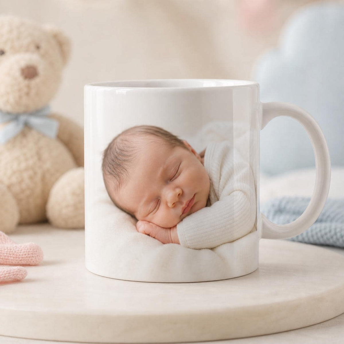 Personalised New Baby Photo Mug – Newborn Keepsake Gift
