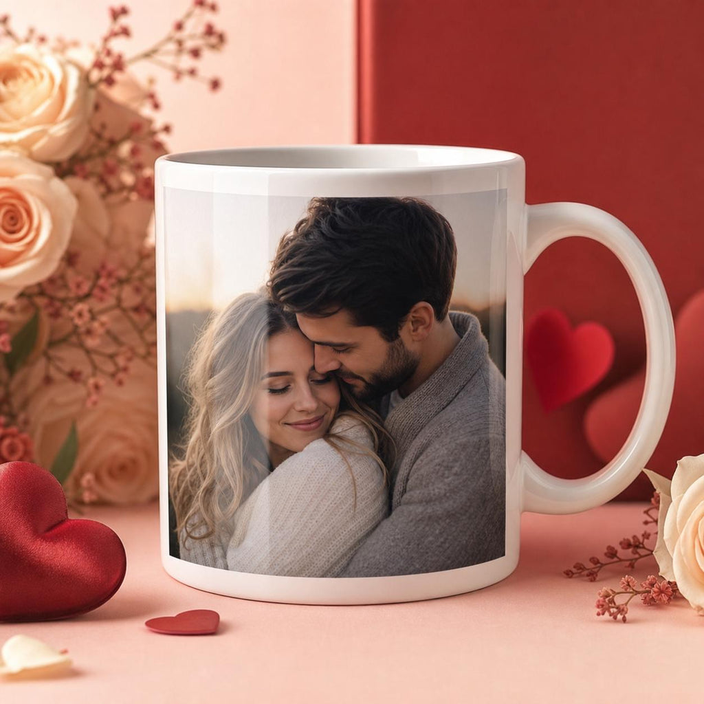 Personalised Valentine’s Photo Mug – Custom Couple Gift