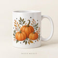 Pumpkin Botanical Mug - Halloween Ceramic Coffee Cup Gift