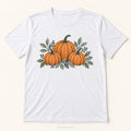 Pumpkin Trio T Shirt - White Adult Halloween Top
