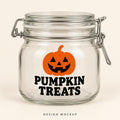 Pumpkin Treat Jar - Halloween Glass Storage 0.5L