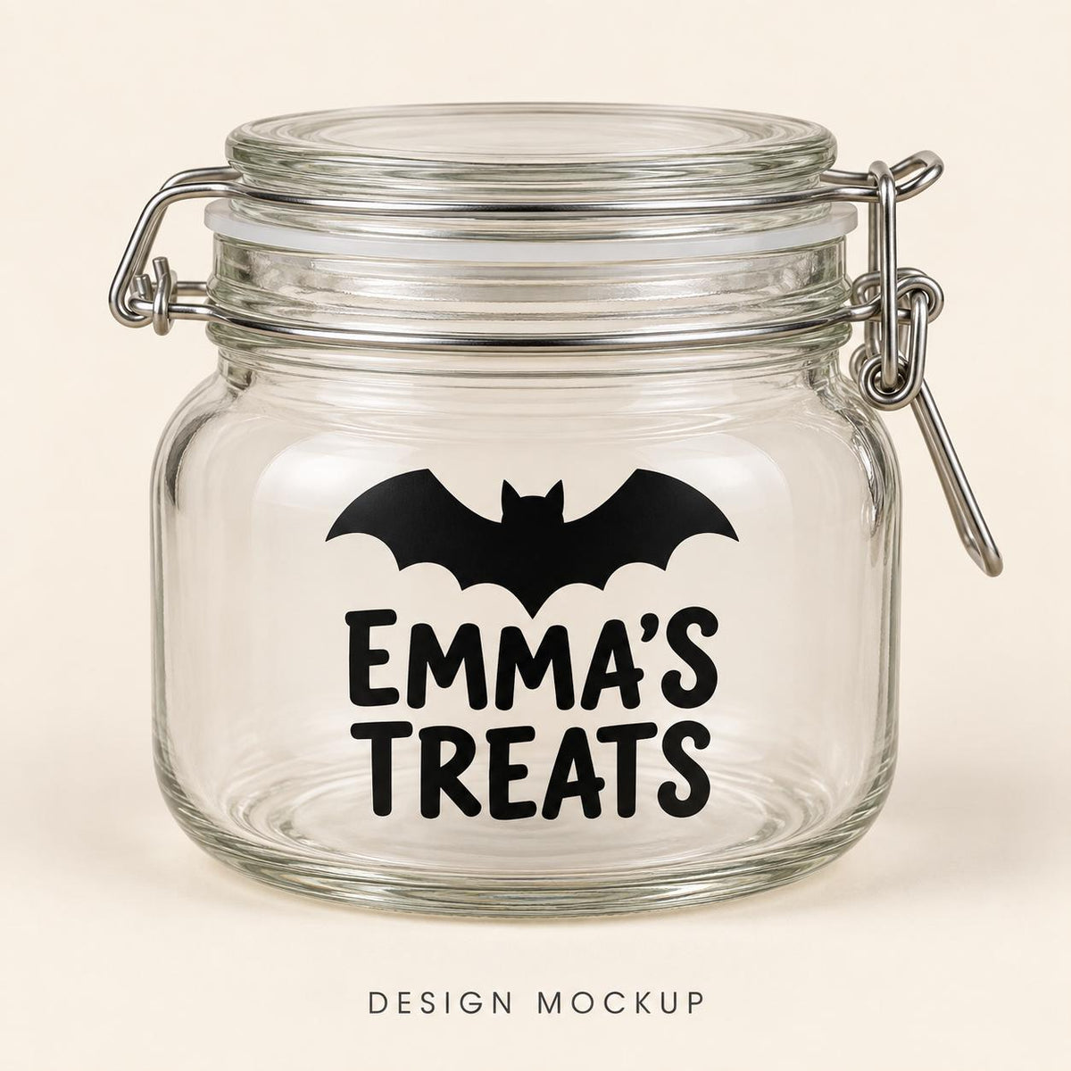Personalised Halloween Jar - Halloween Glass Storage 0.5L