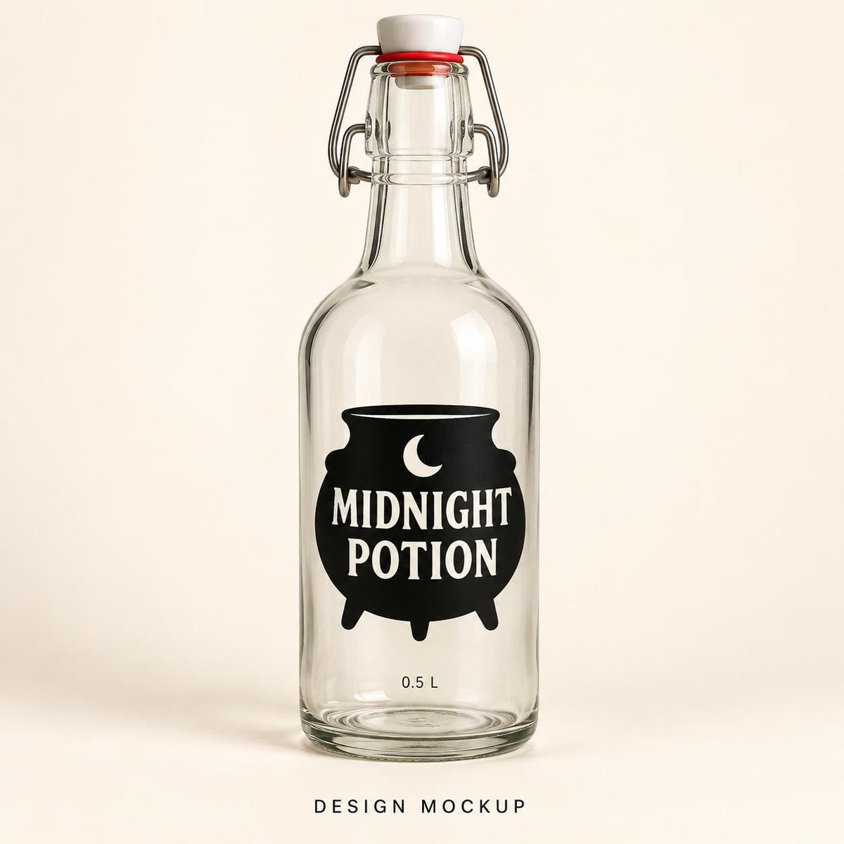 Halloween Potion Bottle - Decorative Glass Prop 0.5L